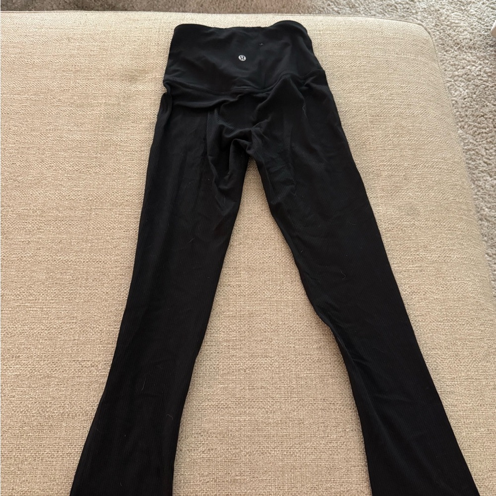 Lululemon Black High-Waisted Flare Leggings